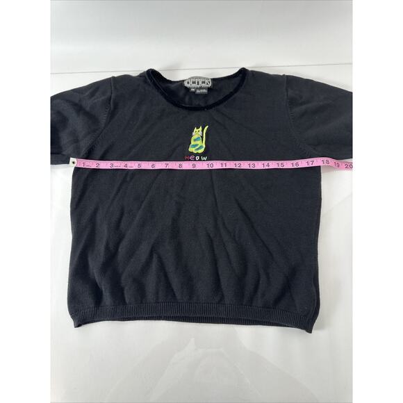 Vintage Berer by Takako Sakon Sweater Top Cotton Blend Petite Medium Meow - Picture 5 of 7
